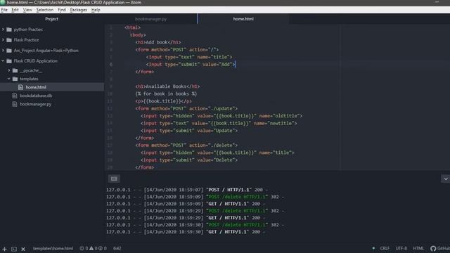 Simple Book Database Manager Using Flask, SQLAlchemy, Python | CRUD Application смотреть онлайн