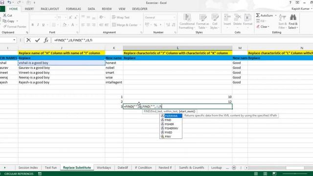 Session 6 Text Formula Microsoft Excel Tutorial Part 4 смотреть онлайн