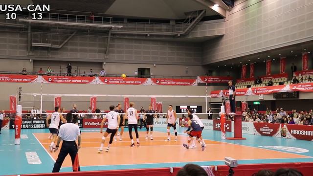 アメリカvsカナダ 第１セット 男子バレーボール2019 смотреть онлайн