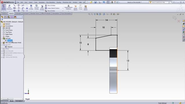 Use Symmetry In Sketch and Feature смотреть онлайн