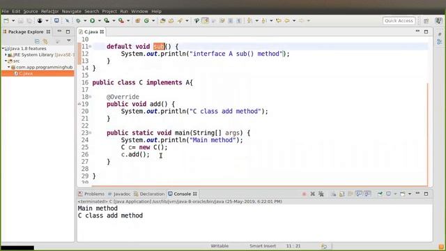 Default and Static Method in | Java 1.8 смотреть онлайн