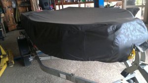 Тент транспортировочный на лодку, своими руками.