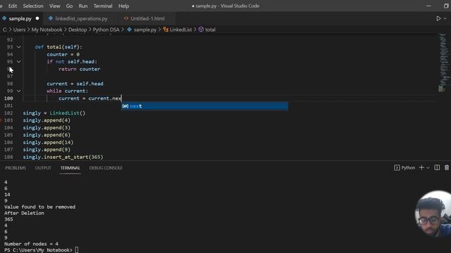Linked List: Count total nodes | Python | Problem No. 9 смотреть онлайн