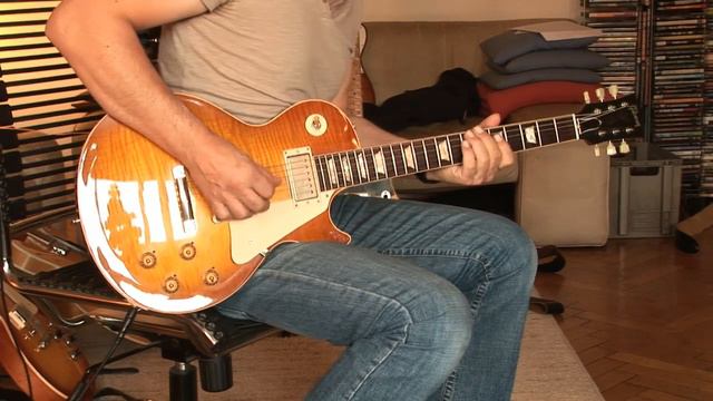 2007 Gibson Les Paul 1959 Reissue Custom Shop, sunrise teaburst, Part1 смотреть онлайн