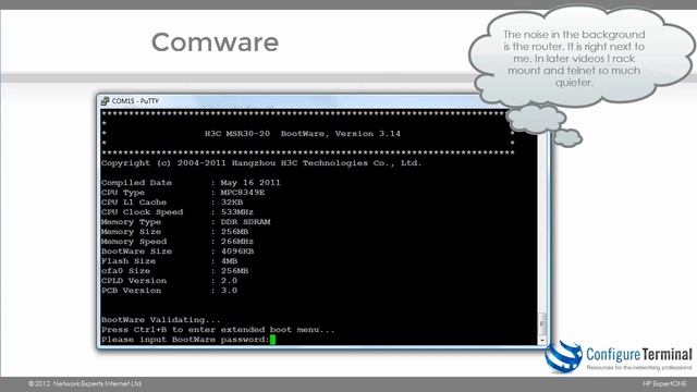 HPE Comware Networking (Part 5): HPE / H3C Comware initial setup (part 5) - Boot Loader Options смотреть онлайн