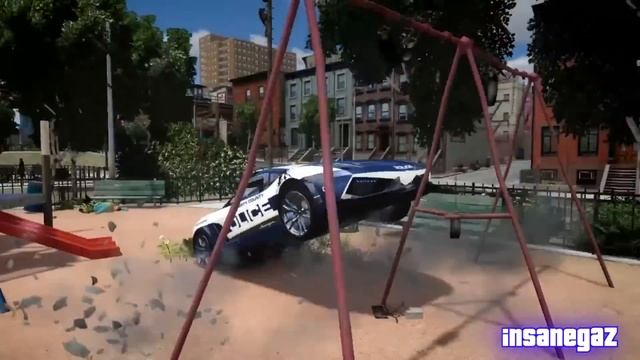 GTA IV 2011 Lamborghini Gallardo LP570-4 Superleggera Police Crash Testing - Insanegaz смотреть онлайн