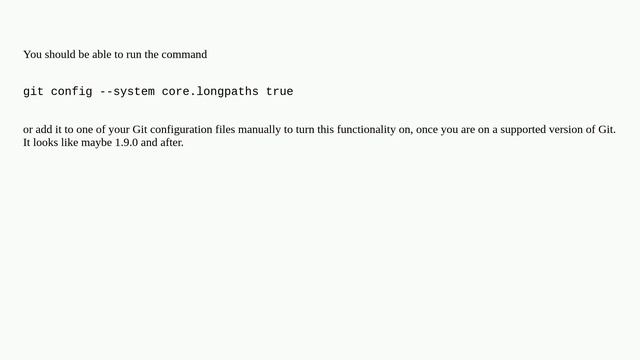 Filename too long in Git for Windows смотреть онлайн