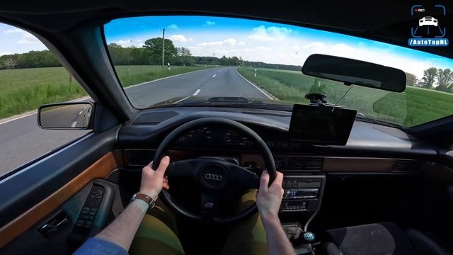 1990 AUDI 200 *BIG TURBO* REVIEW on AUTOBAHN by AutoTopNL смотреть онлайн