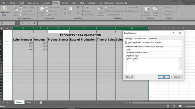 Data Validation in Excel смотреть онлайн