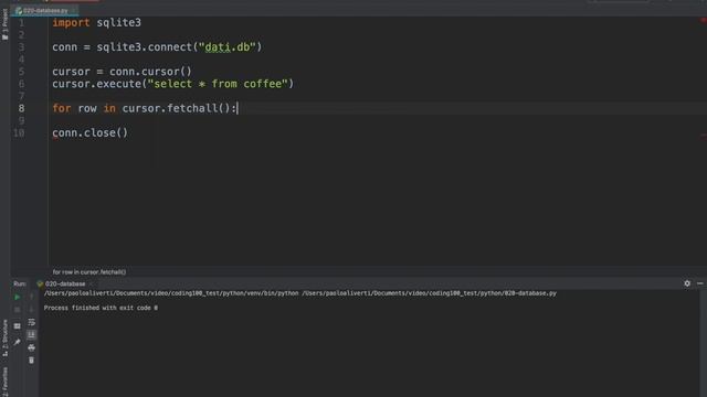 Leggere una tabella dati con sqlite3 e Python - Corso di Programmazione - Video 107 смотреть онлайн