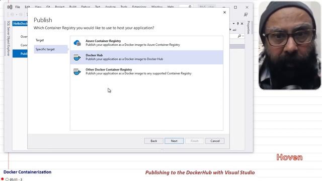 How to Publish a Docker Image to DockerHub Registry with Visual Studio смотреть онлайн