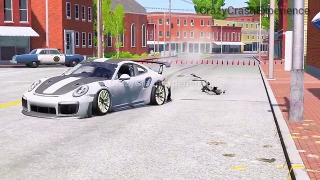 Cars VS Spikes - BeamNG drive смотреть онлайн