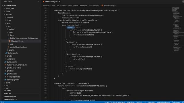 How to Store data in keychain/keystore for flutter projects without 3rd party lib(Kotlin & Swift) смотреть онлайн