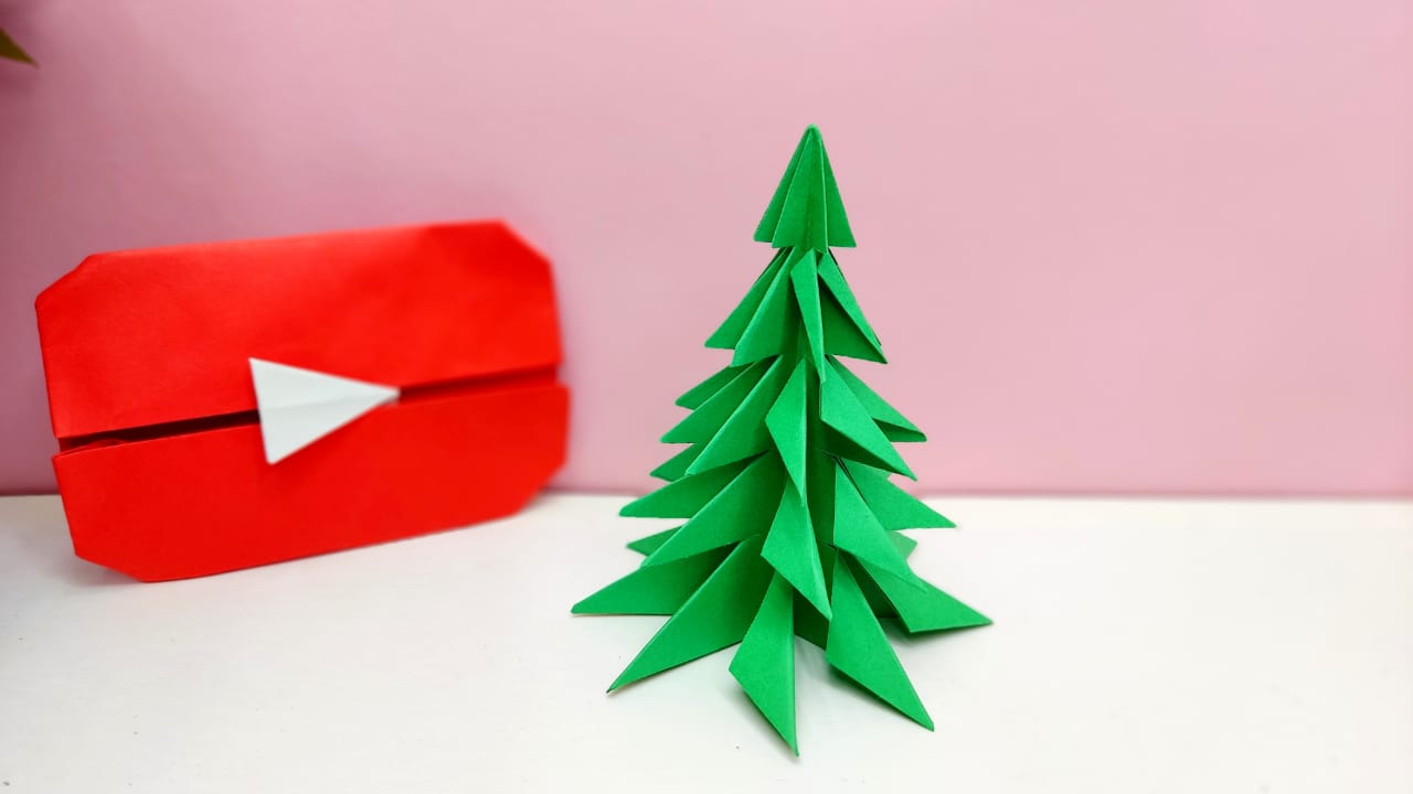 Как сделать елку на Новый год / Елка своими руками / Елка из бумаги / Простая елка на новый год смотреть онлайн