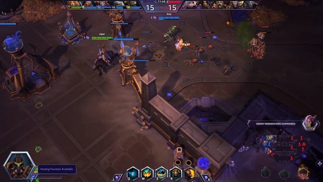 Heroes of the Storm - Sonya - Tomb of the Spider Queen - Team League (HotS Gameplay) смотреть онлайн