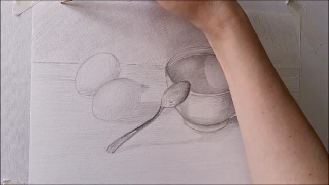 КАК НАРИСОВАТЬ ПРОСТОЙ НАТЮРМОРТ КАРАНДАШОМ. РИСУЕМ ЧАШКУ С ЛОЖКОЙ КАРАНДАШОМ. ПОДРОБНОЕ ОБЪЯСНЕНИЕ смотреть онлайн