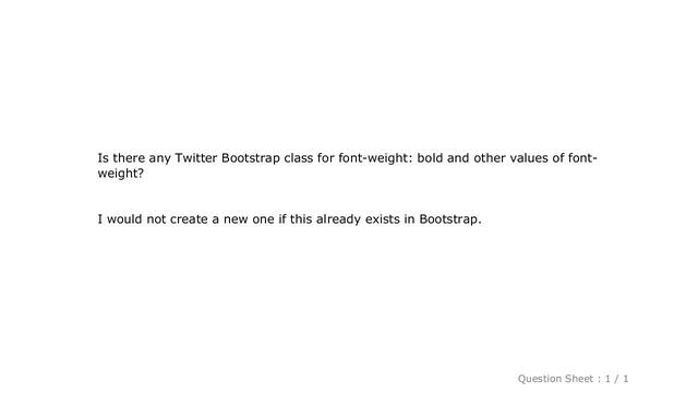 CSS : Set font-weight using Bootstrap classes смотреть онлайн