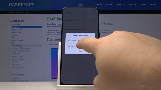Copy Contacts from SIM in LENOVO Z5 Pro - Import / Export Numbers смотреть онлайн