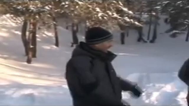 Зимние покатушки в Каштакском бору смотреть онлайн