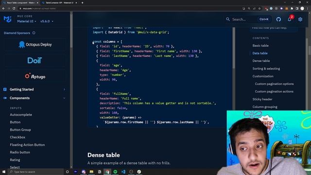 MUI V5: Tables pt 1 (Headers, Premade Tables, Virtualization, etc) смотреть онлайн