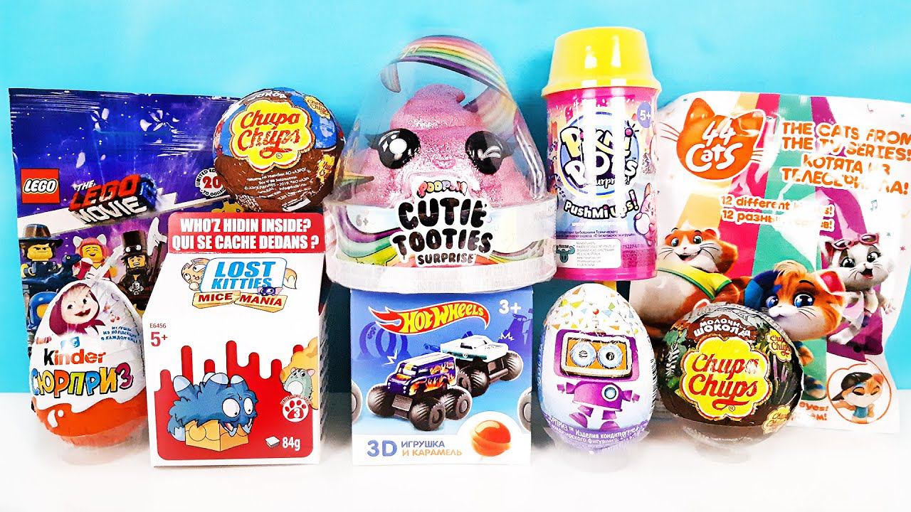 СЮРПРИЗ MIX! Poopsie Slime, Pikmi Pops, Маша и Медведь, Фиксики, LEGO Unboxing Kinder Surprise смотреть онлайн