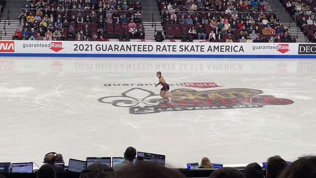 Amber Glenn USA Ladies short program Skate America 2021 смотреть онлайн
