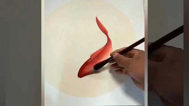 How to paint a beautiful fish in Asian style ♡ Как нарисовать красивую рыбку в азиатском стиле смотреть онлайн