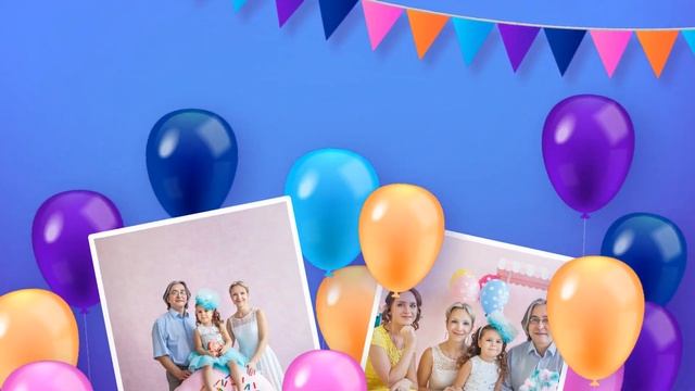 С Днём рождения! Слайд-шоу в ФотоШОУ за 5 минут смотреть онлайн