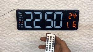 Большие светодиодные часы с Али Экспресс . Обзор . Настройка .