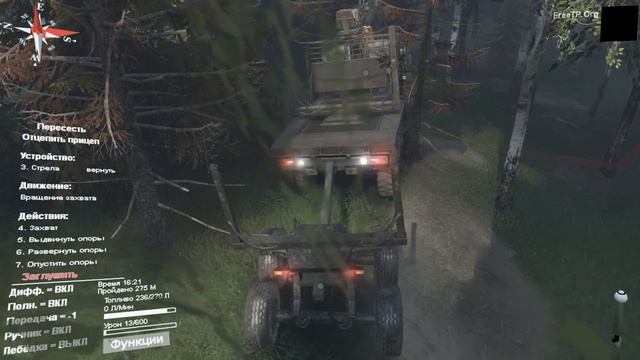 ЗАСТРЯЛ НА УРАЛЕ ЛЕСОВОЗ В SpinTires смотреть онлайн