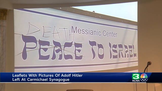 'We are not afraid of who did this': Pictures of Adolf Hitler posted on Carmichael synagogue смотреть онлайн