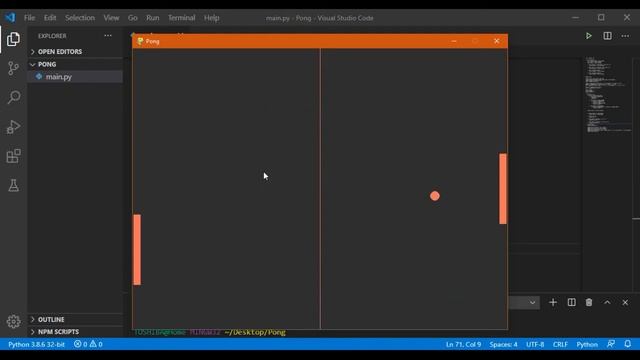 Pygame Tutorial. Pong game #5 смотреть онлайн