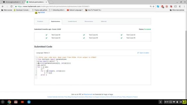 Hackerrack en Python VI: Modulo de matemáticas y los "itertools" смотреть онлайн