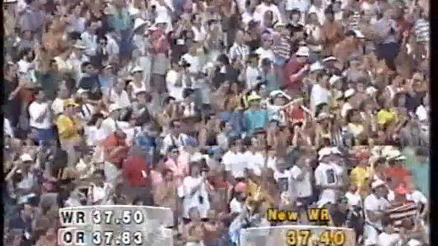 Men's 4x100m Relay Final at the Barcelona 1992 Olympics смотреть онлайн
