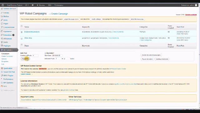 Générateur de contenu WP Robot pour Wordpress смотреть онлайн