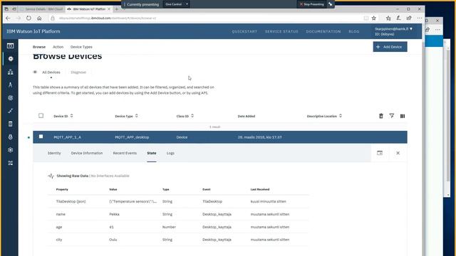 IoT Watson JSON 2018 03 28 19 20 27 смотреть онлайн