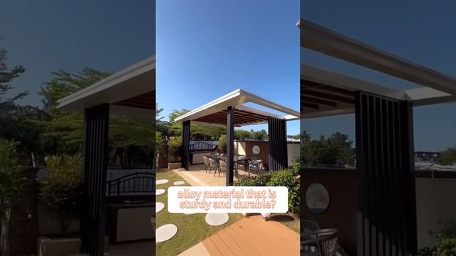Self Supporting Rain Protection Pergola Roof System For Outdoor Living