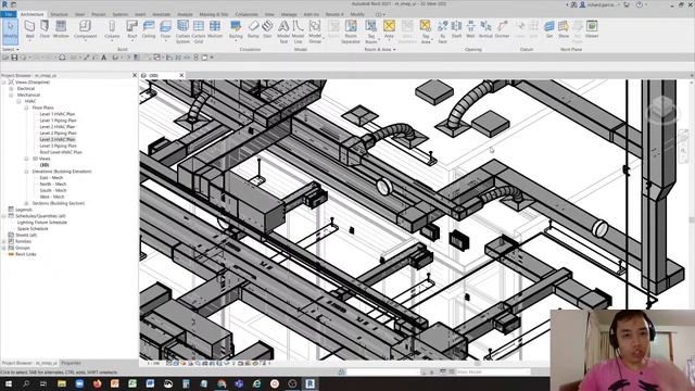 REVIT MEP 2021 - STEP BY STEP TUTORIAL 1 - EXPLORING USER INTERFACE смотреть онлайн