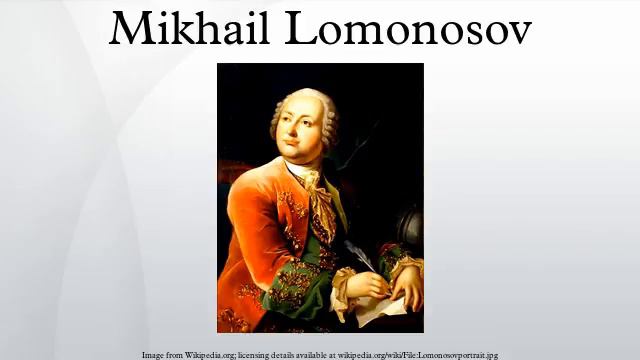 Mikhail Lomonosov
