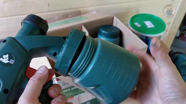 Сетевой краскопульт BOSCH PFS 2000. Распаковка, мини-обзор, пробую красить шифер резиновой краской смотреть онлайн