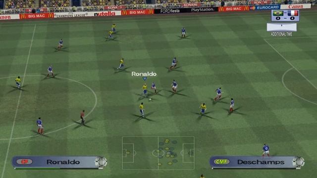 PES 6 - World Cup 98 Patch - Ronaldo first touch goal! смотреть онлайн