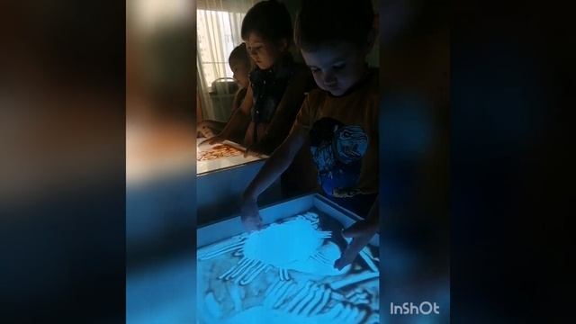 занятия по рисованию на песочном столе. смотреть онлайн