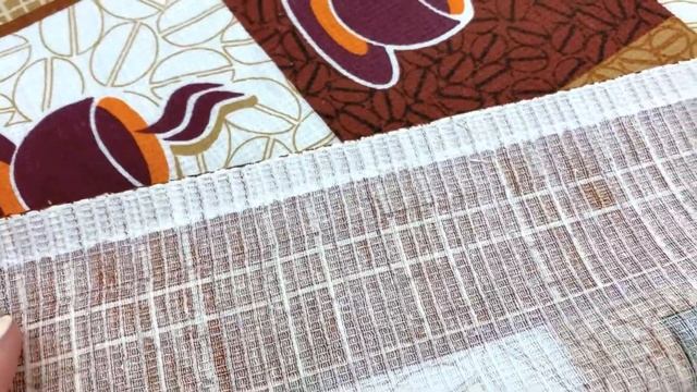 Вафельное полотно (холст) "Ароматный кофе", ш.0.5м, хлопок-100%, 165гр/м.кв, раппорт 63см АРТ 17380 смотреть онлайн