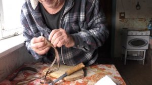 Эвенкийский нож   Работа по шкурам и кожам