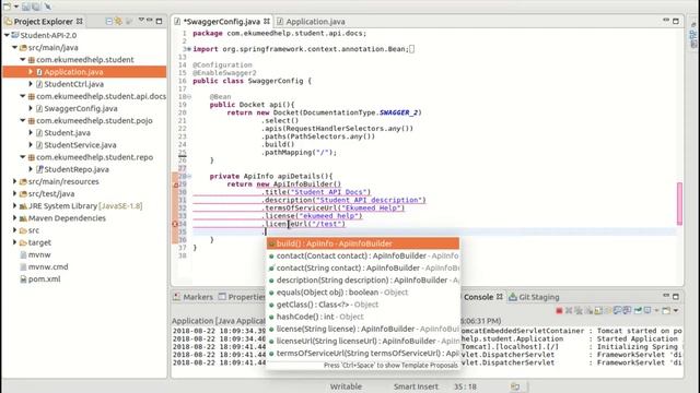 Spring boot Swagger Customize Configuration 37 смотреть онлайн