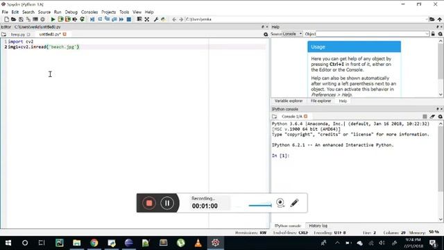 How to load an image in opencv for processing with python in Spyder IDE смотреть онлайн