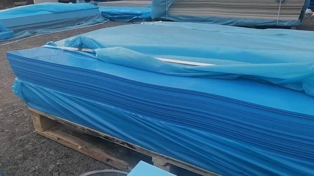 Лист полипропилена 3 мм синего цвета, размер - 1,5x4 метра смотреть онлайн