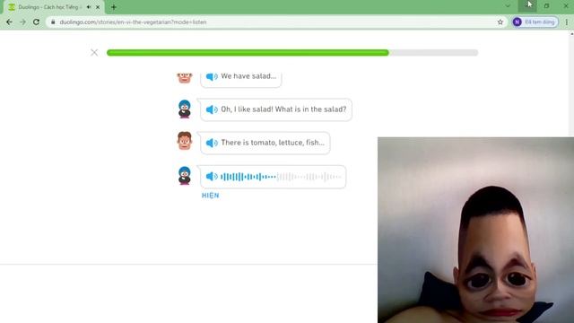 Buổi 13 Đọc Truyện Duolingo Chủ đề Ăn Chay Bài 2