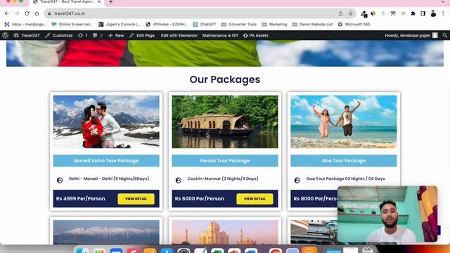 Tour and Travel Website Kaise Banaye | Tour and Travel Website Final Look | Website Kaise Banaye смотреть онлайн