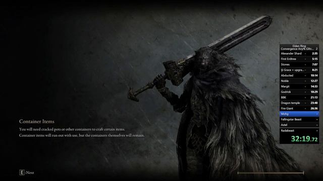 Elden Ring Convergence Mod Speedrun in 1:04:50 смотреть онлайн
